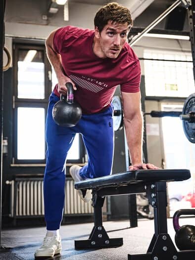 Zeitsprung-T-Shirt oxidrot