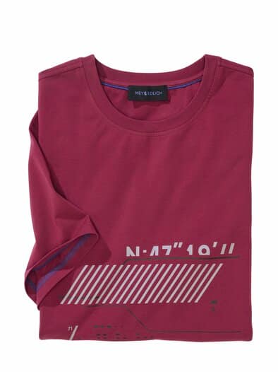 Zeitsprung-T-Shirt oxidrot