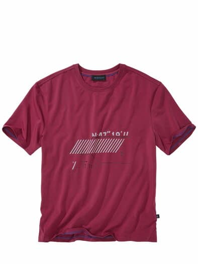 Zeitsprung-T-Shirt oxidrot