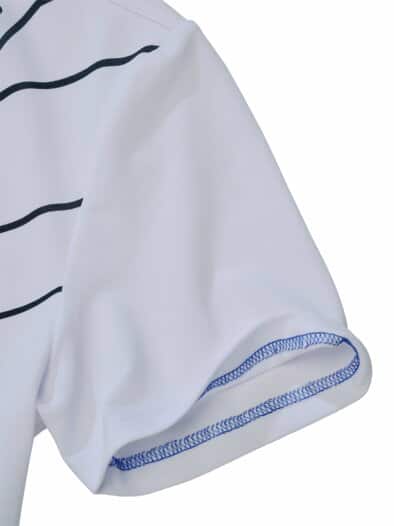 Neues-Spiel-Poloshirt linienweiß