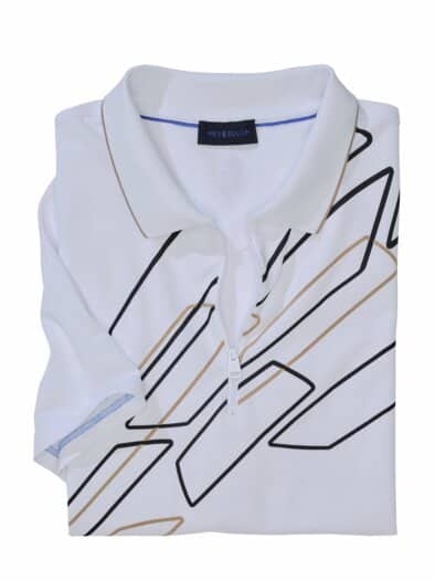 Neues-Spiel-Poloshirt linienweiß