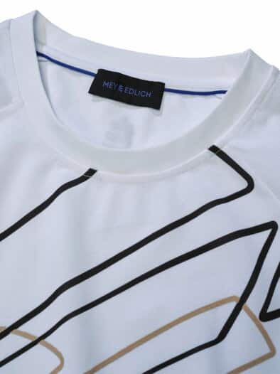 Stadtpuls-T-Shirt linienweiß