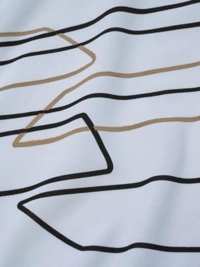 Stadtpuls-T-Shirt linienweiß