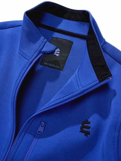 Sweatjacke azurblau