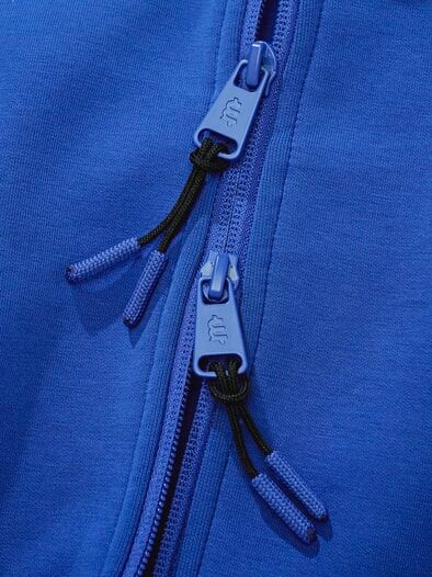Sweatjacke azurblau