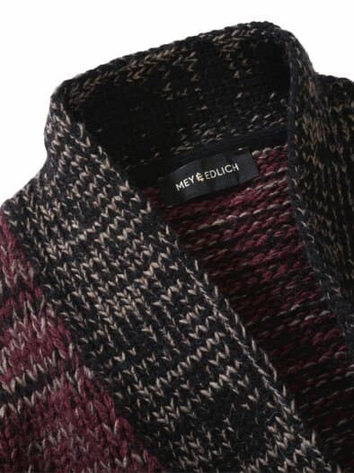 Mouline-Cardigan purpur/steinbrech