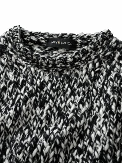 Wollbollwerk-Pullover zebra
