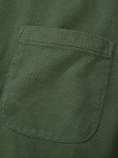 Gepfirsichtes Longsleeve olivin