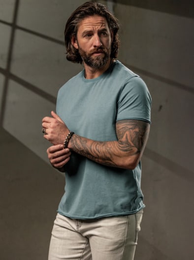Lotterleben-T-Shirt cyanblau
