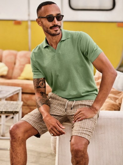 Evolutionäres Poloshirt zuversichts-grün