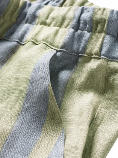 Leinen-Shorts Mist Strata Nicola eisblau
