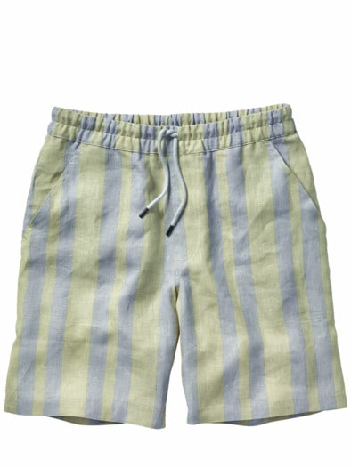 Leinen-Shorts Mist Strata Nicola eisblau