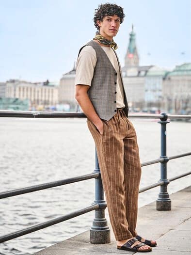 Mittsommer-Anzugsakko mint-melange
