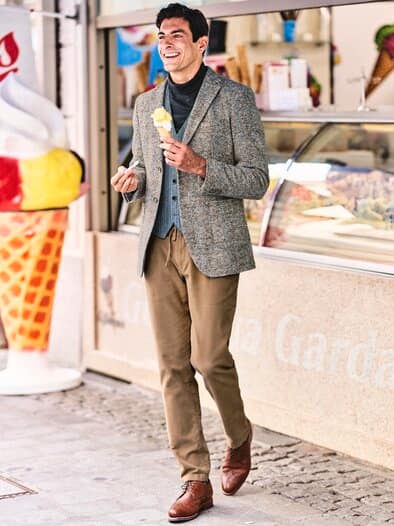 Webspiel-Weste tweedblau