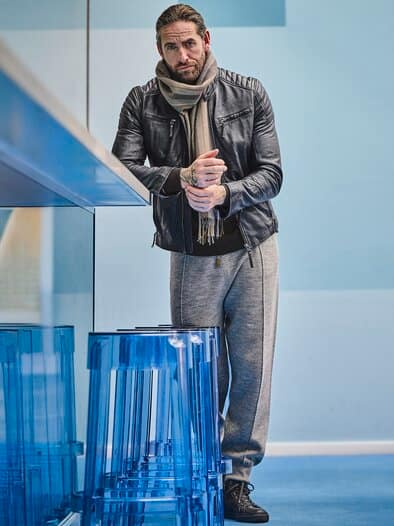 Il Silenzio Strickhose granit