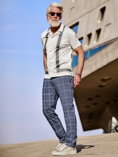 Im-Bild-Chino pixelblau