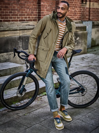 Visionäre Jeans cyan