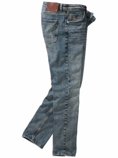 Visionäre Jeans cyan