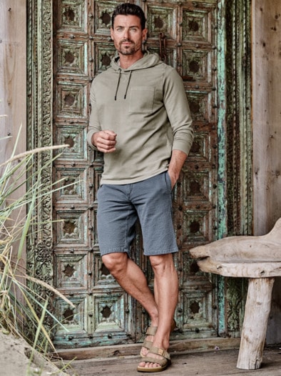 Alles-im-Fluss-Shorts flussblau