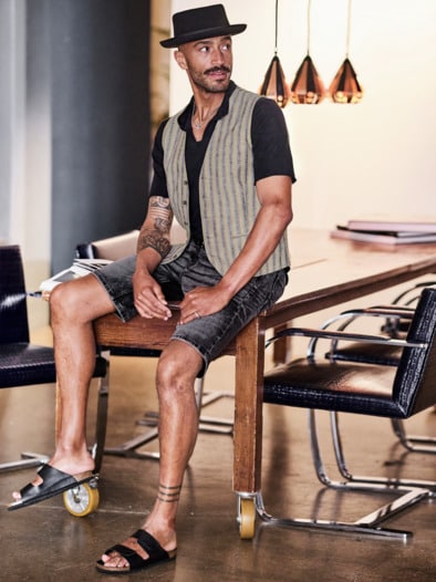 Denim-Shorts vulkangestein