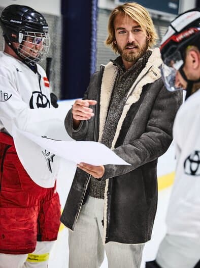 Maestro-Hose ecru-grün