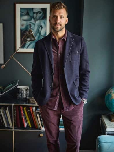 Charmante Cord-Chino amaranth