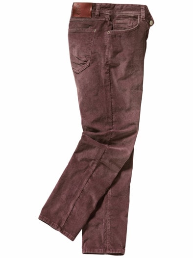 Solidarische Cordjeans pflaume