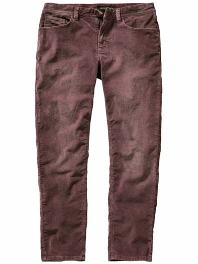 Solidarische Cordjeans pflaume