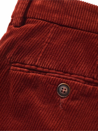 Charmante Cord-Chino kupferbraun
