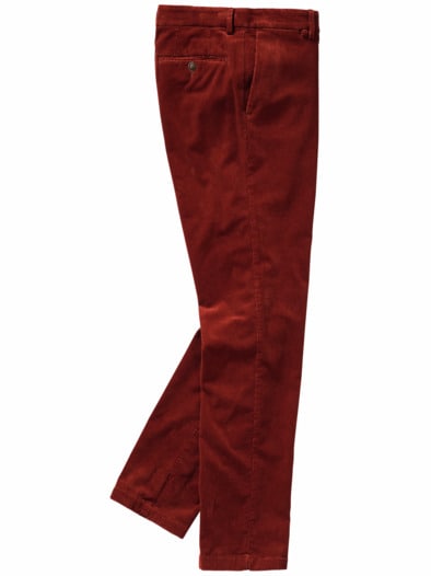 Charmante Cord-Chino kupferbraun