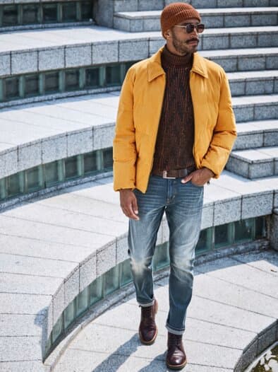 Tonart-Denim-Jeans stahlblau