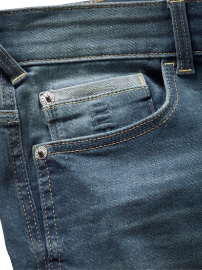 Tonart-Denim-Jeans stahlblau