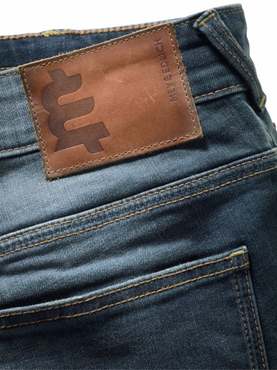Tonart-Denim-Jeans stahlblau