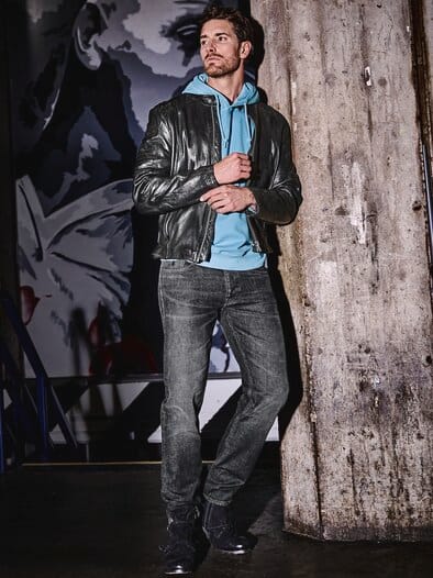 Lombardi Selvedge-Jeans grillkohle