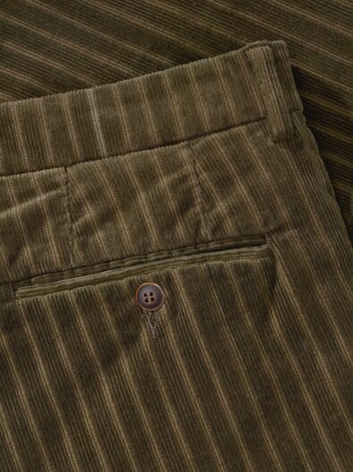 Tuchmacher-Cordchino olivgrün