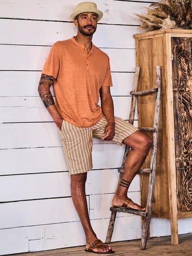 Will-raus-Shorts sand/orange