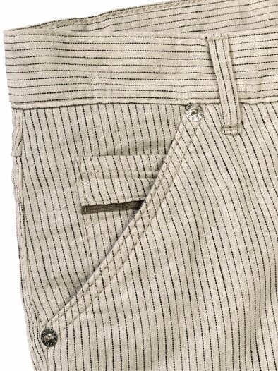 Ecru-Epilog-Hose ecru-gestreift