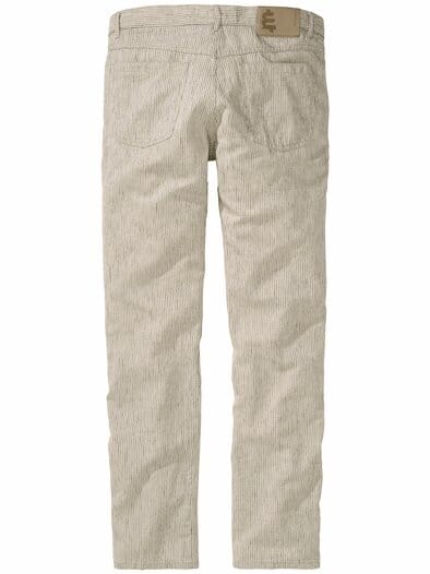 Ecru-Epilog-Hose ecru-gestreift
