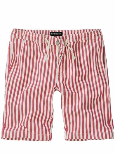 Sehenswert-Shorts merlot-streifen