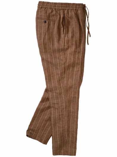 Seebrise-Leinenhose bordeaux