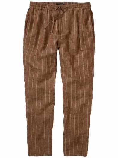 Seebrise-Leinenhose bordeaux
