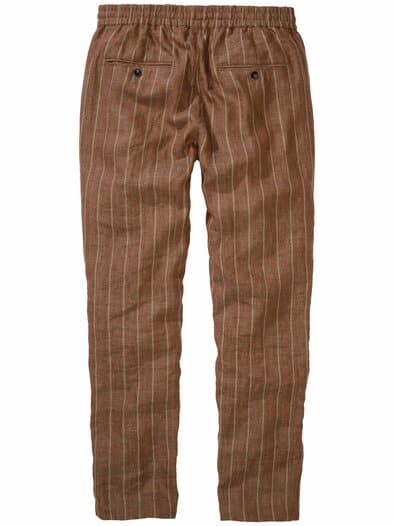Seebrise-Leinenhose bordeaux