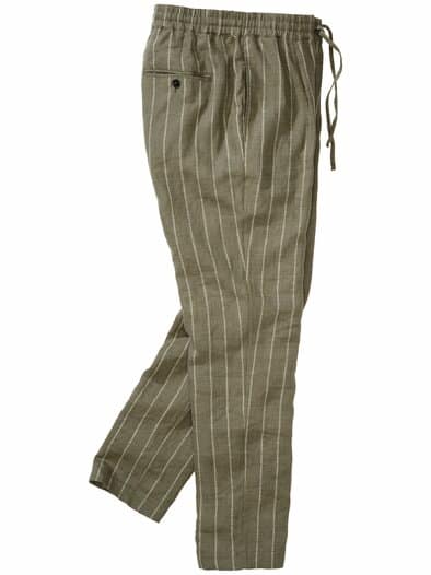 Seebrise-Leinenhose olive