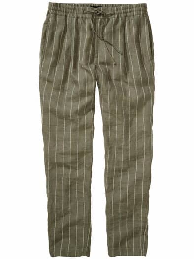 Seebrise-Leinenhose olive