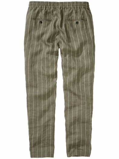 Seebrise-Leinenhose olive