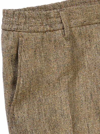 Pointillismus-Anzughose rotisseursenf