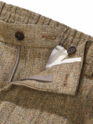 Pointillismus-Anzughose rotisseursenf