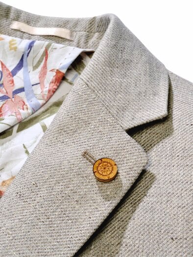 Toskana-Leinenanzugsakko toskana-grau