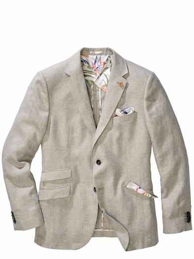 Toskana-Leinenanzugsakko toskana-grau