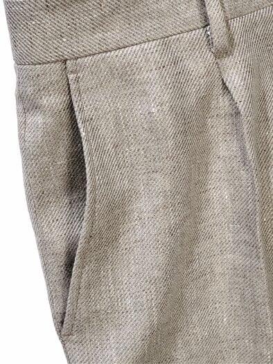 Toskana-Leinenanzughose toskana-grau